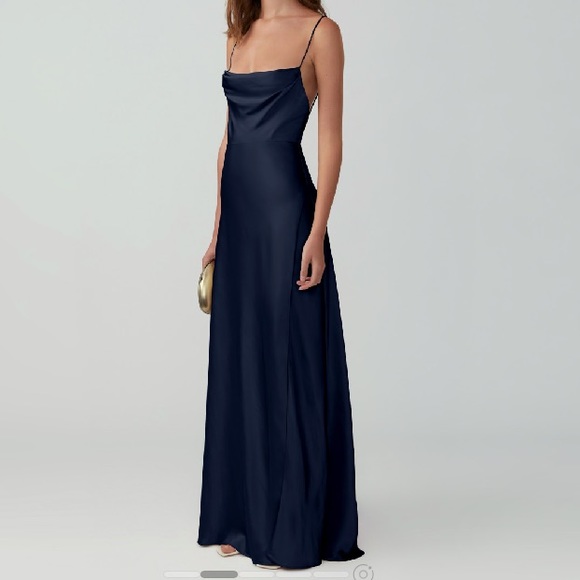 Fame and Partners Dresses & Skirts - Fame and Partners Navy Blue bridesmaid dress